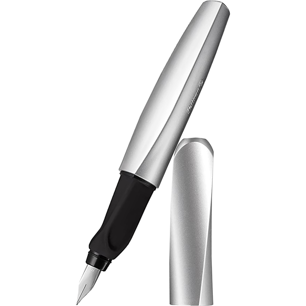 Pelikan Twist Fountain Pen - Silver - Medium (Blister Card)-Pen Boutique Ltd