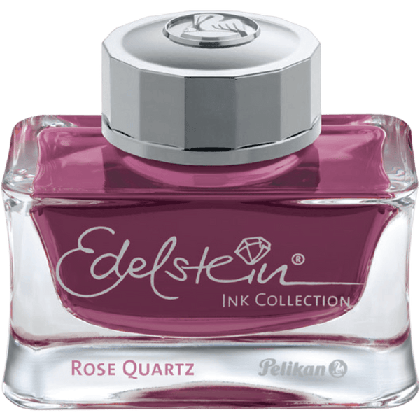 Pelikan Edelstein Ink Bottle - Rose Quartz - Ink Of The Year 2023-Pen Boutique Ltd