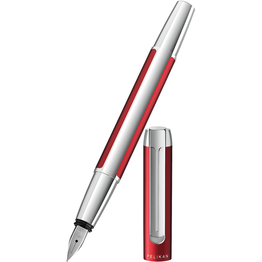 Pelikan Pura P40 Fountain Pen - Bordeaux - Pen Boutique Ltd