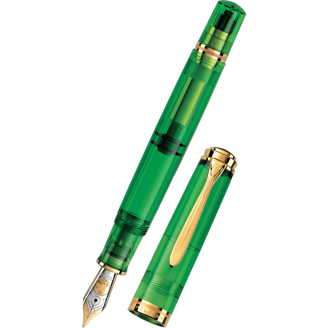 Pelikan Souveran 800 Fountain Pen - Green Demonstrator (Special Edition)-Pen Boutique Ltd