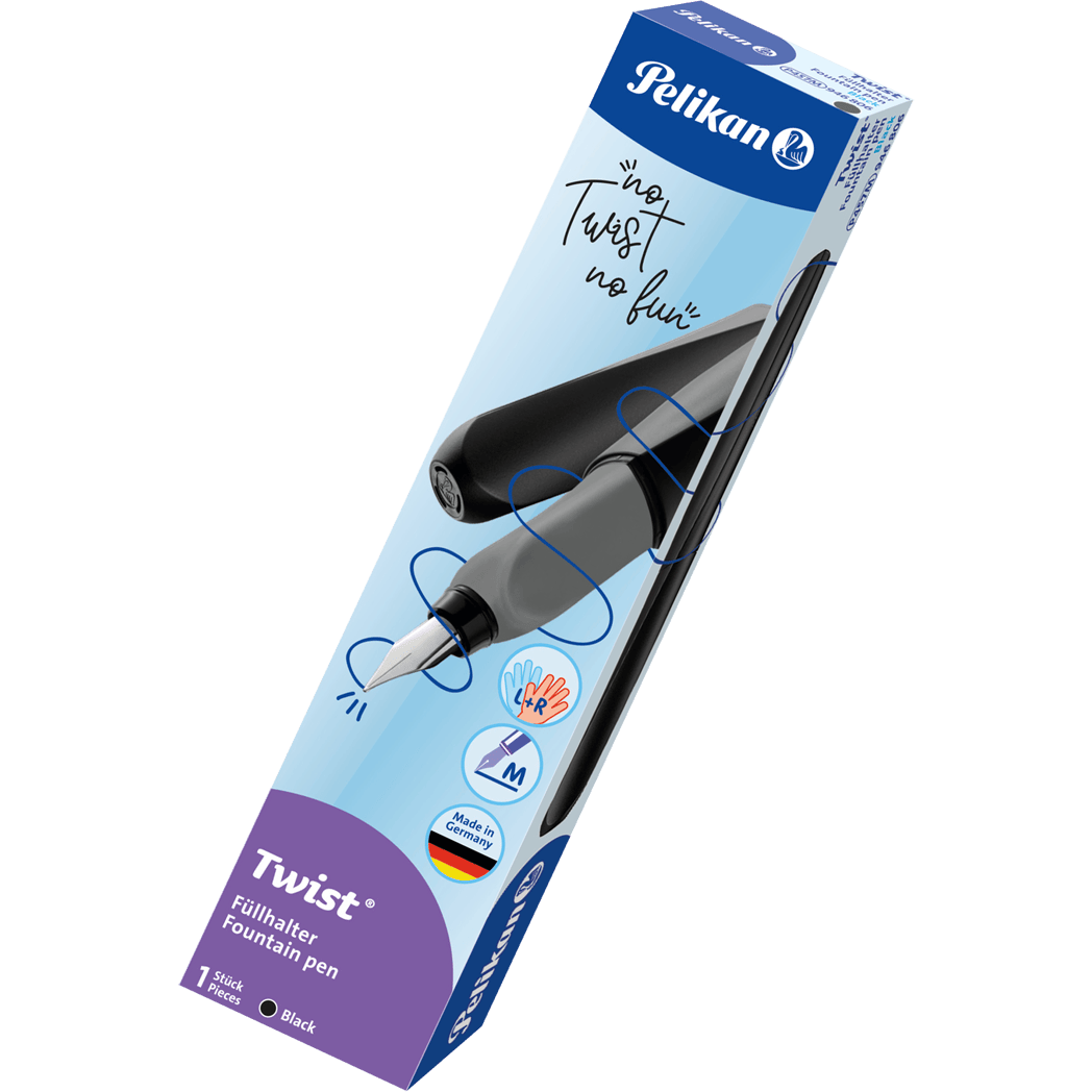 Pelikan Twist Fountain Pen - Medium (Boxed)-Pen Boutique Ltd