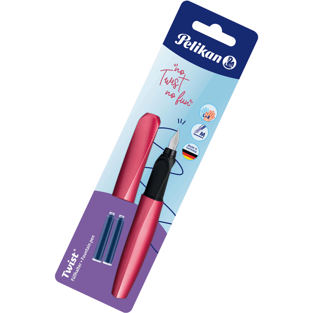 Pelikan Twist Fountain Pen - Medium (Blister Card)-Pen Boutique Ltd