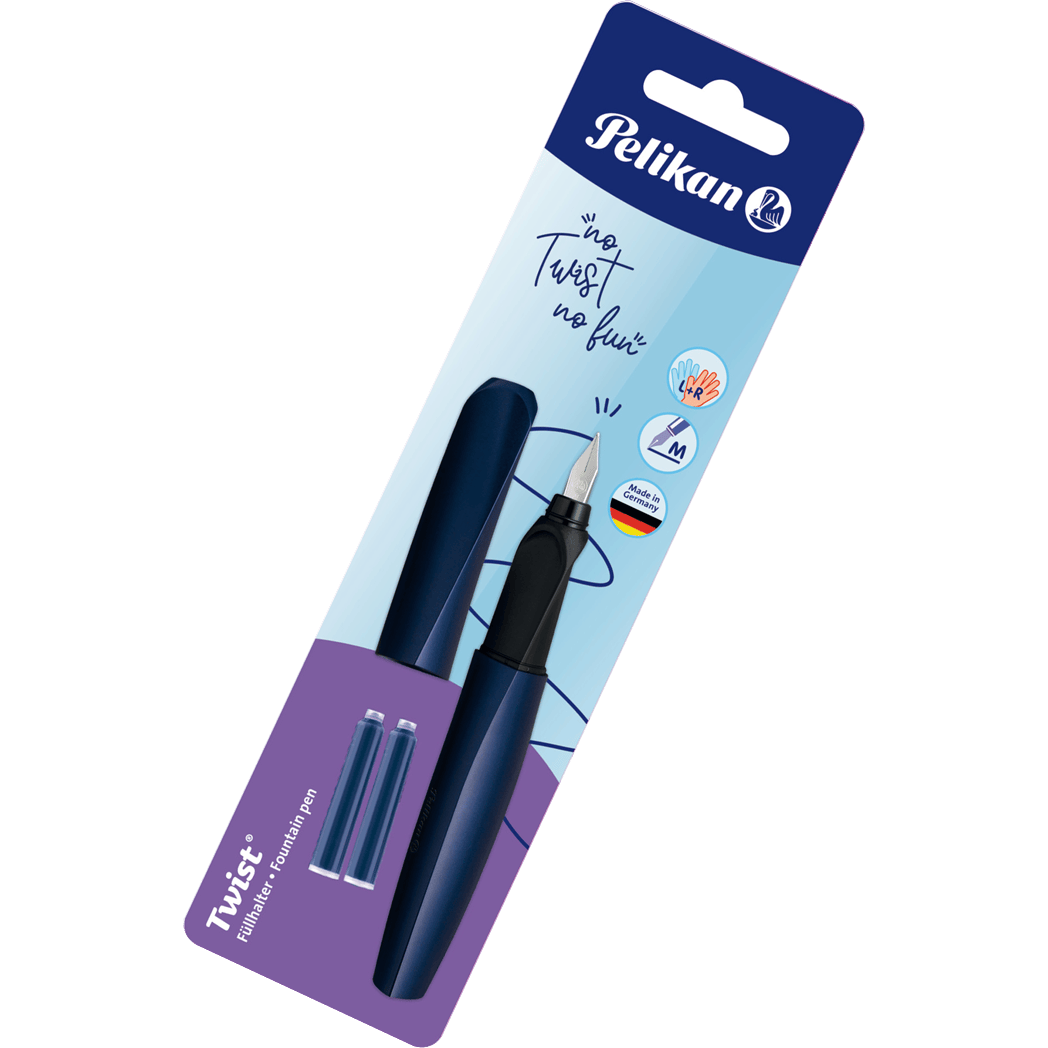 Pelikan Twist Fountain Pen - Medium (Blister Card)-Pen Boutique Ltd
