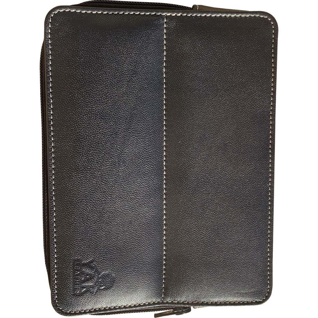 Pen Boutique Yak Leather 10 Pen Holder - Black-Pen Boutique Ltd