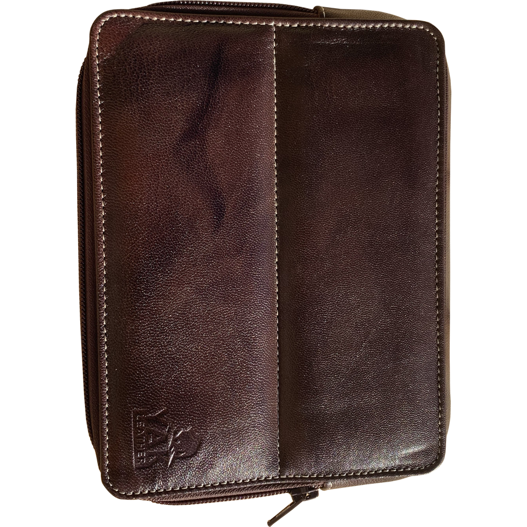 Pen Boutique Yak Leather 10 Pen Holder - Brown-Pen Boutique Ltd