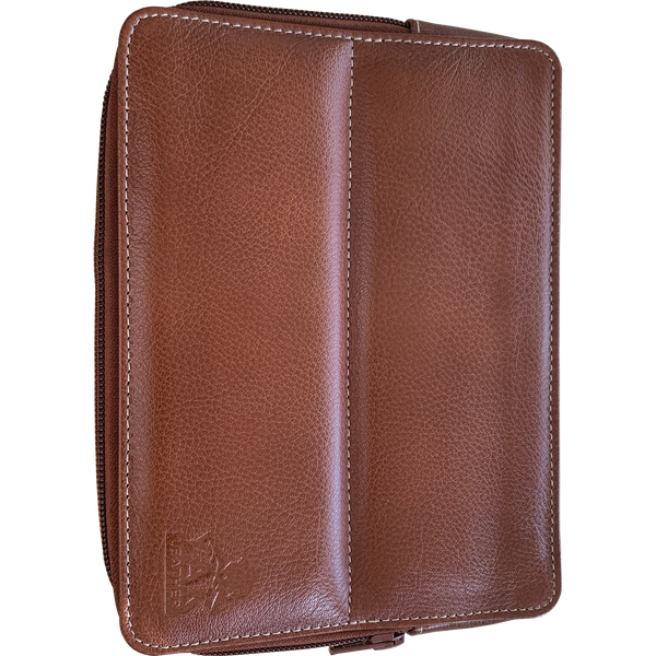 Pen Boutique Yak Leather 10 Pen Holder - Tan-Pen Boutique Ltd