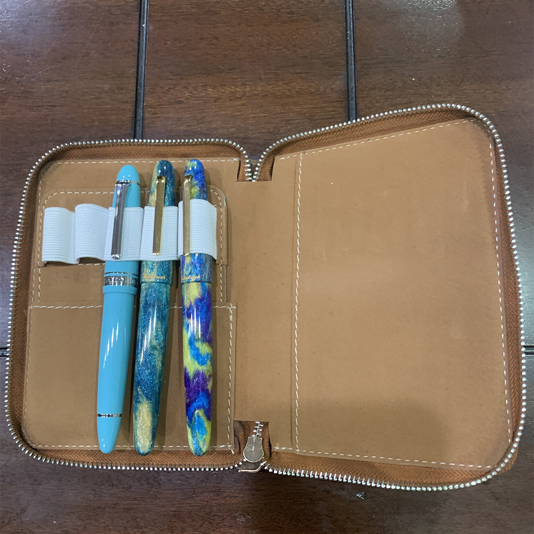 Pen Boutique Yak Leather Field Note Zipped Folio - Crazy Horse-Pen Boutique Ltd