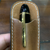 Pen Boutique Yak Leather Single Pen Sleeve - Crazy Horse-Pen Boutique Ltd