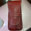 Pen Boutique Yak Leather Triple Pen Holder - Red/Black insert-Pen Boutique Ltd