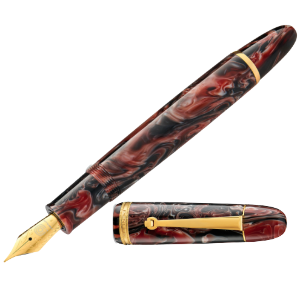 Penlux Masterpiece Fountain Pen - Grande - Marble Wave-Pen Boutique Ltd