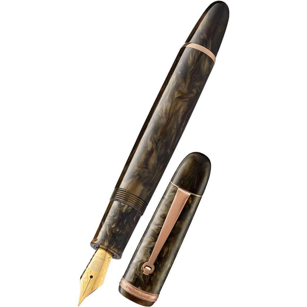Penlux Masterpiece Grande Fountain Pen - Brown Wave-Pen Boutique Ltd
