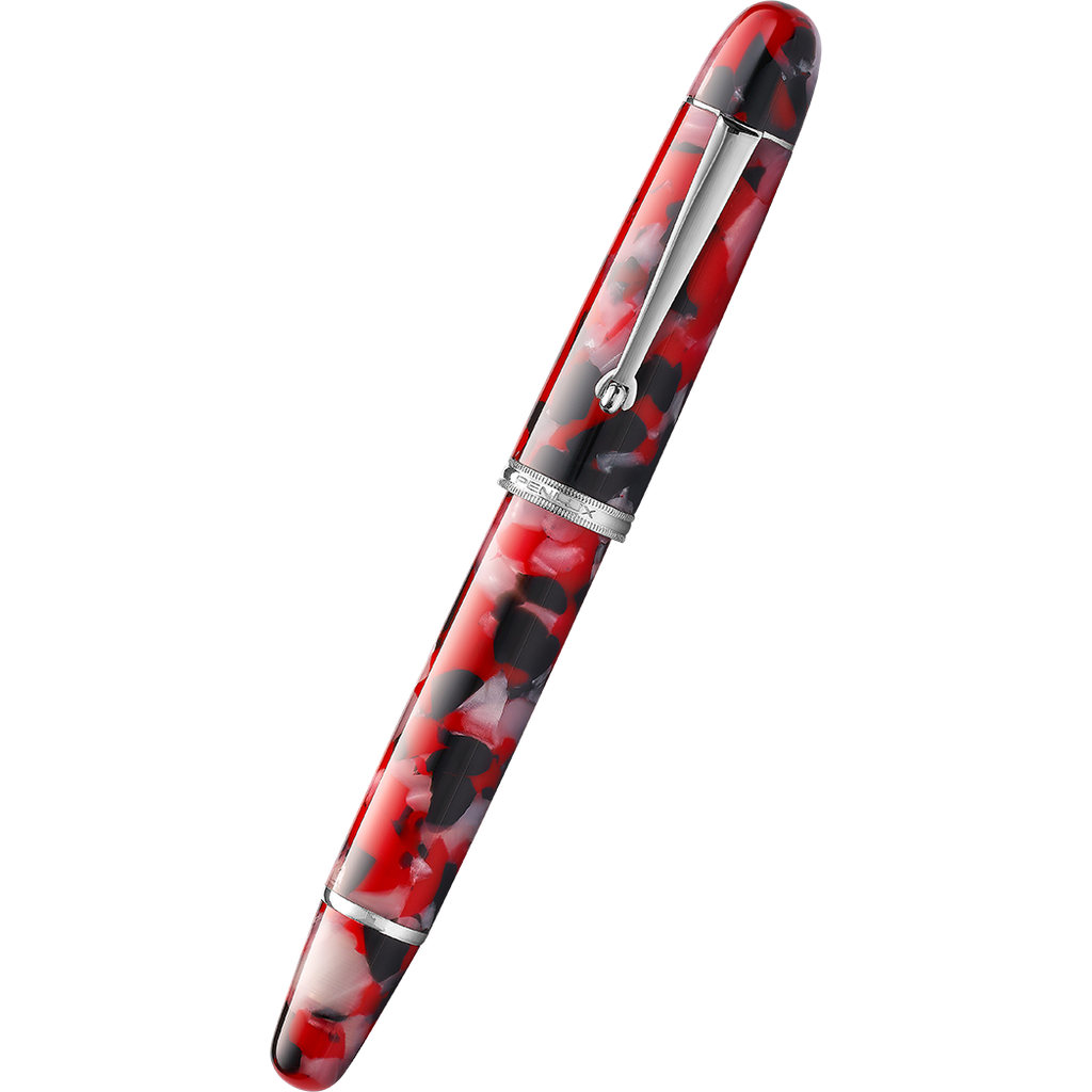 Penlux Masterpiece Grande Fountain Pen - Koi Red and Black-Pen Boutique Ltd