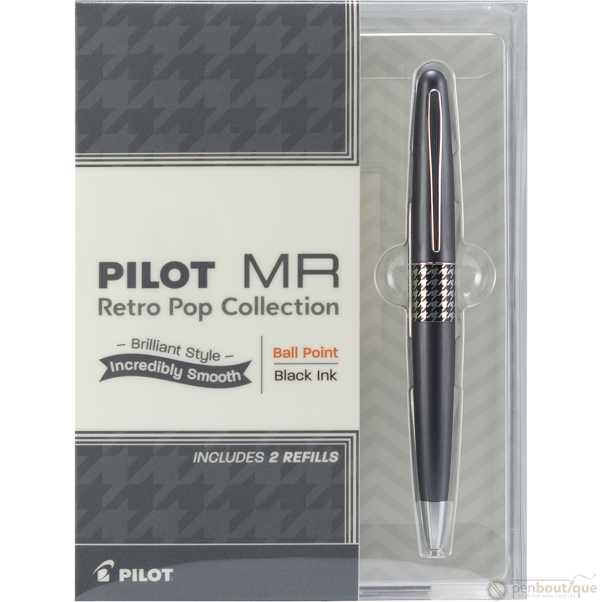 Pilot Ballpoint Pen - MR Collection - Retro Pop - Gray-Pen Boutique Ltd