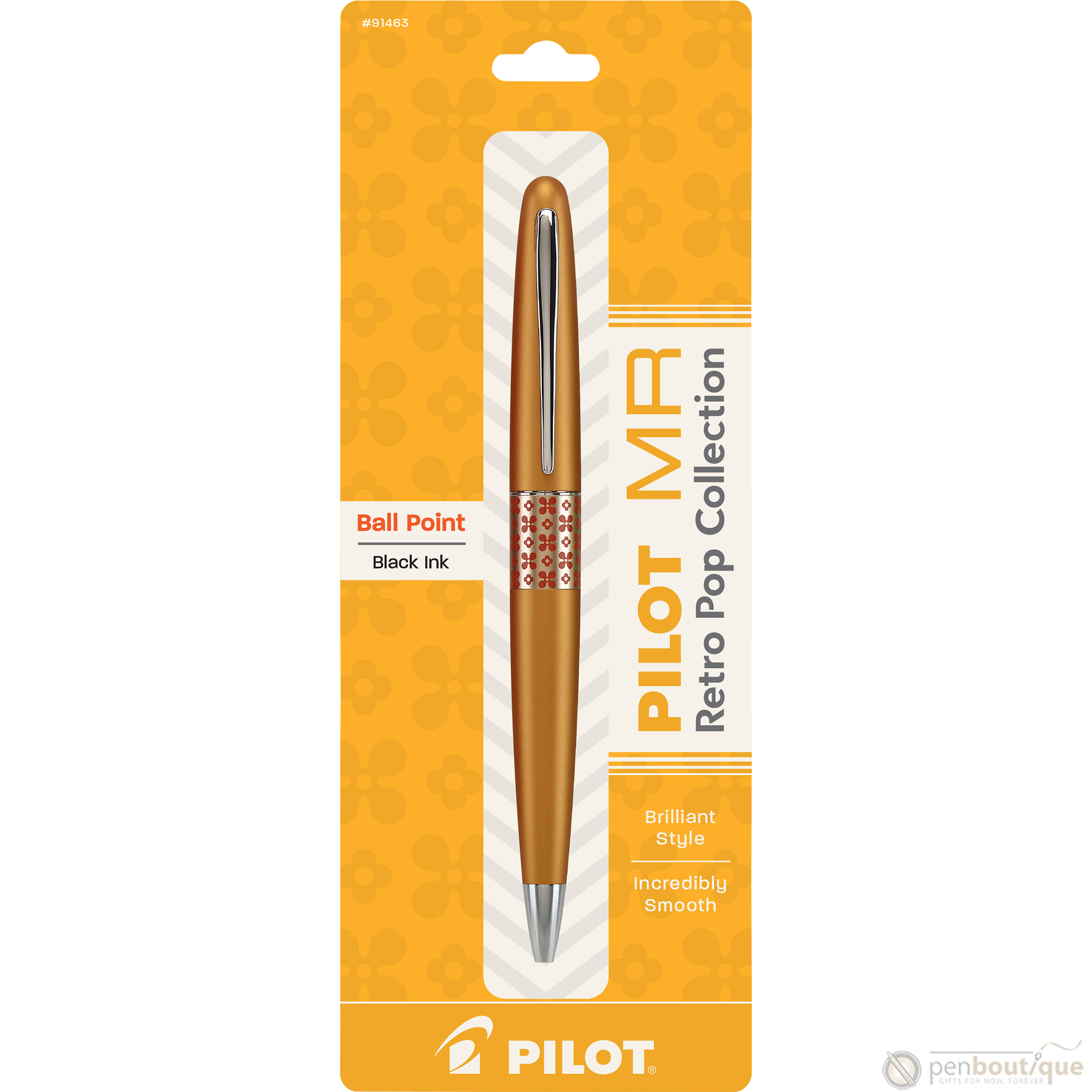 Pilot Ballpoint Pen - MR Collection - Retro Pop - Orange-Pen Boutique Ltd