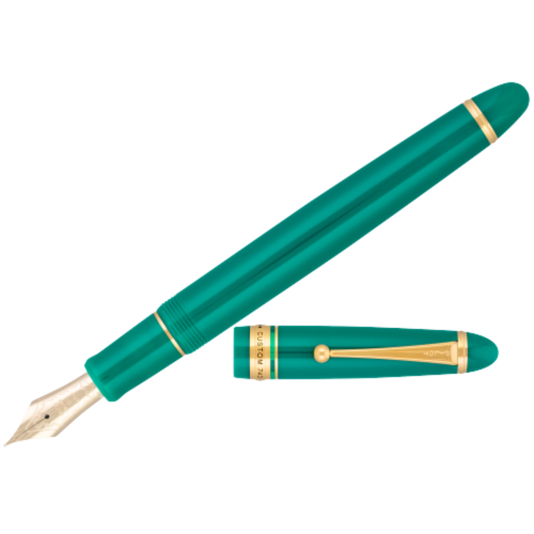 Pilot Custom 743 Fountain Pen - Green (US Exclusive)-Pen Boutique Ltd