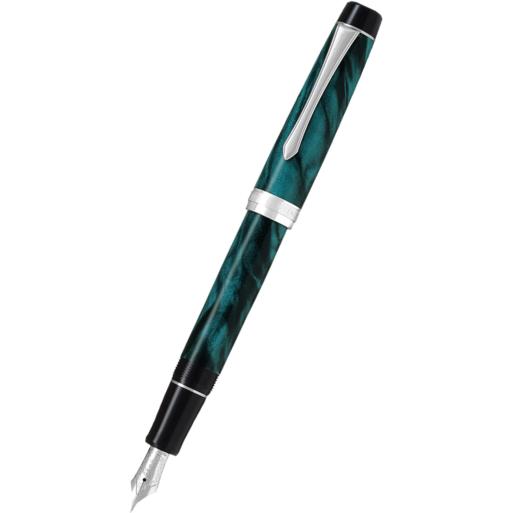 Pilot Custom Heritage SE Fountain Pen - Marble Green-Pen Boutique Ltd