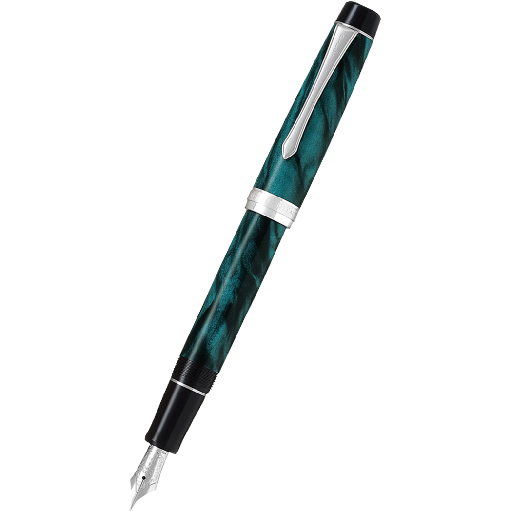 Pilot Custom Heritage SE Fountain Pen - Marble Green