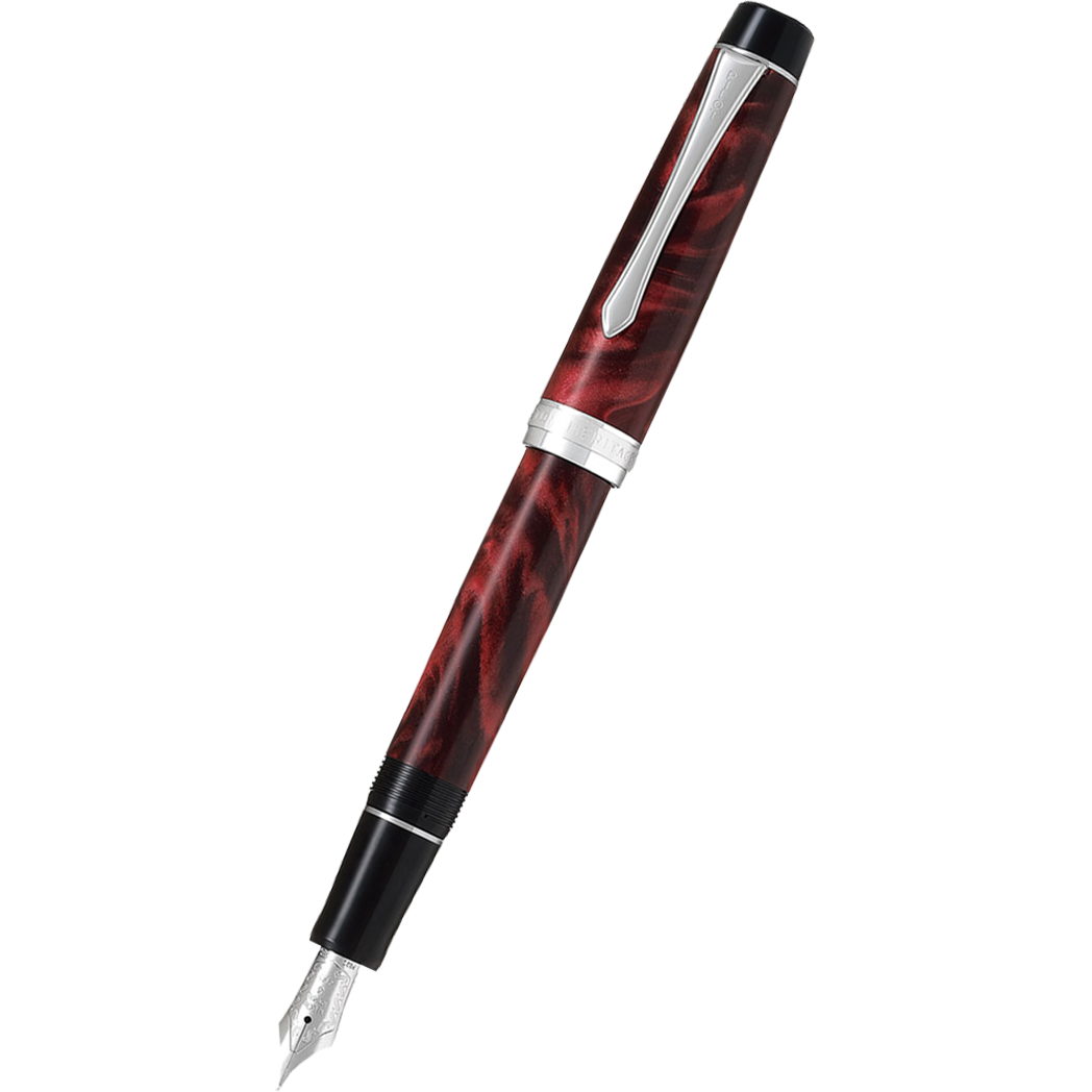 Pilot Custom Heritage SE Fountain Pen - Marble Red-Pen Boutique Ltd