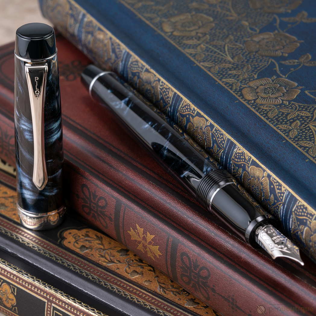 Pilot Custom Heritage SE Fountain Pen - Marble Black-Pen Boutique Ltd