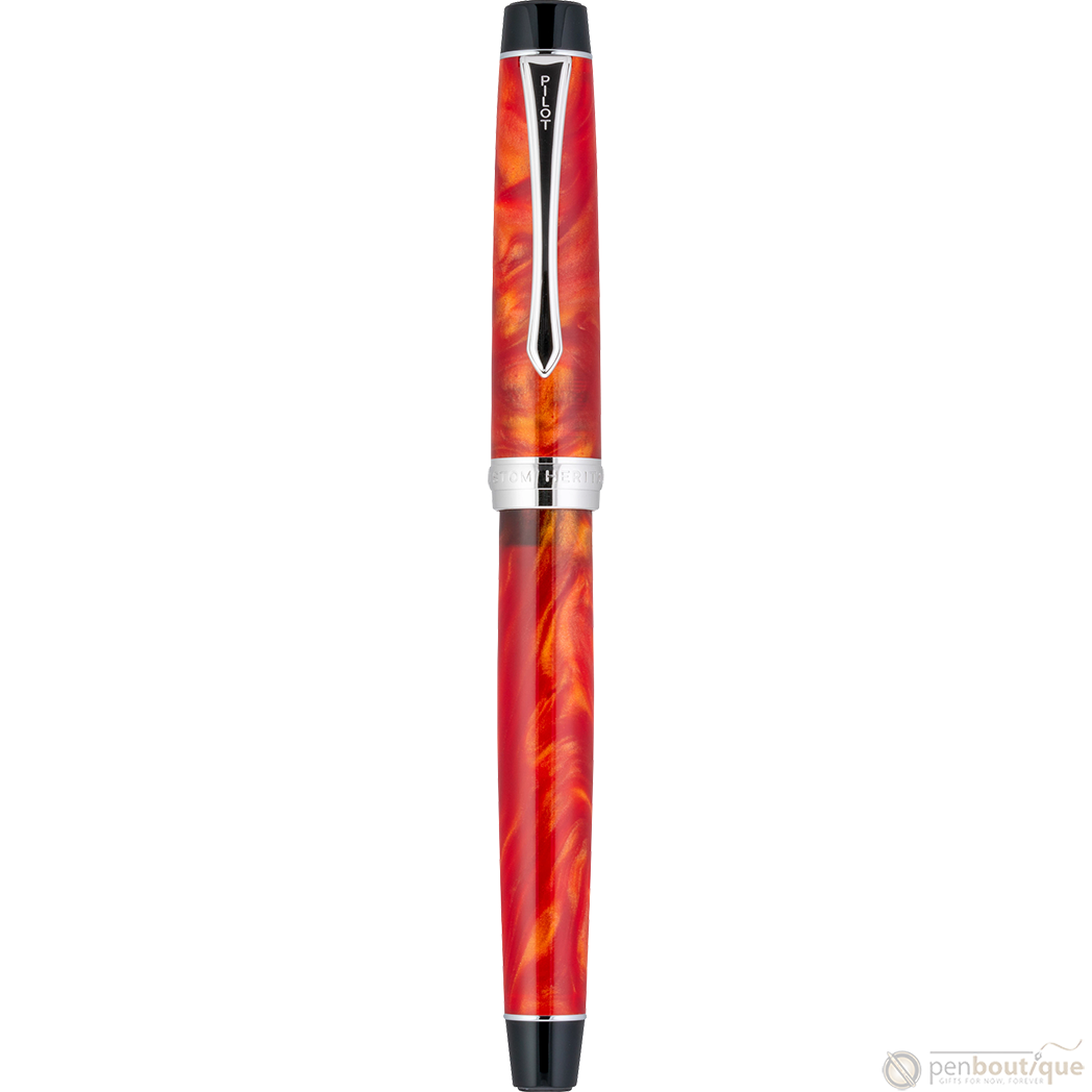 Pilot Custom Heritage SE Fountain Pen - Marble Orange-Pen Boutique Ltd