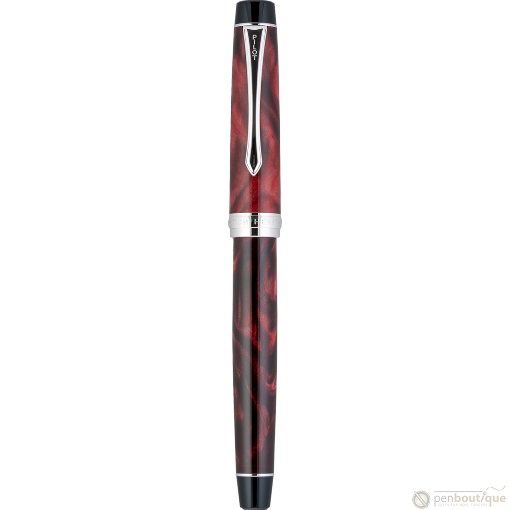 Pilot Custom Heritage SE Fountain Pen - Marble Red-Pen Boutique Ltd