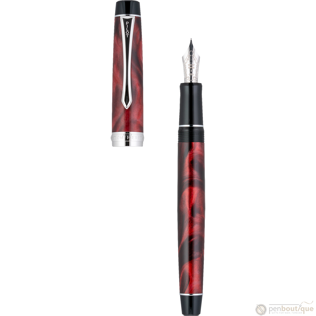 Pilot Custom Heritage SE Fountain Pen - Marble Red-Pen Boutique Ltd