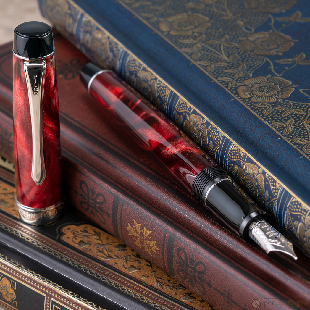 Pilot Custom Heritage SE Fountain Pen - Marble Red-Pen Boutique Ltd