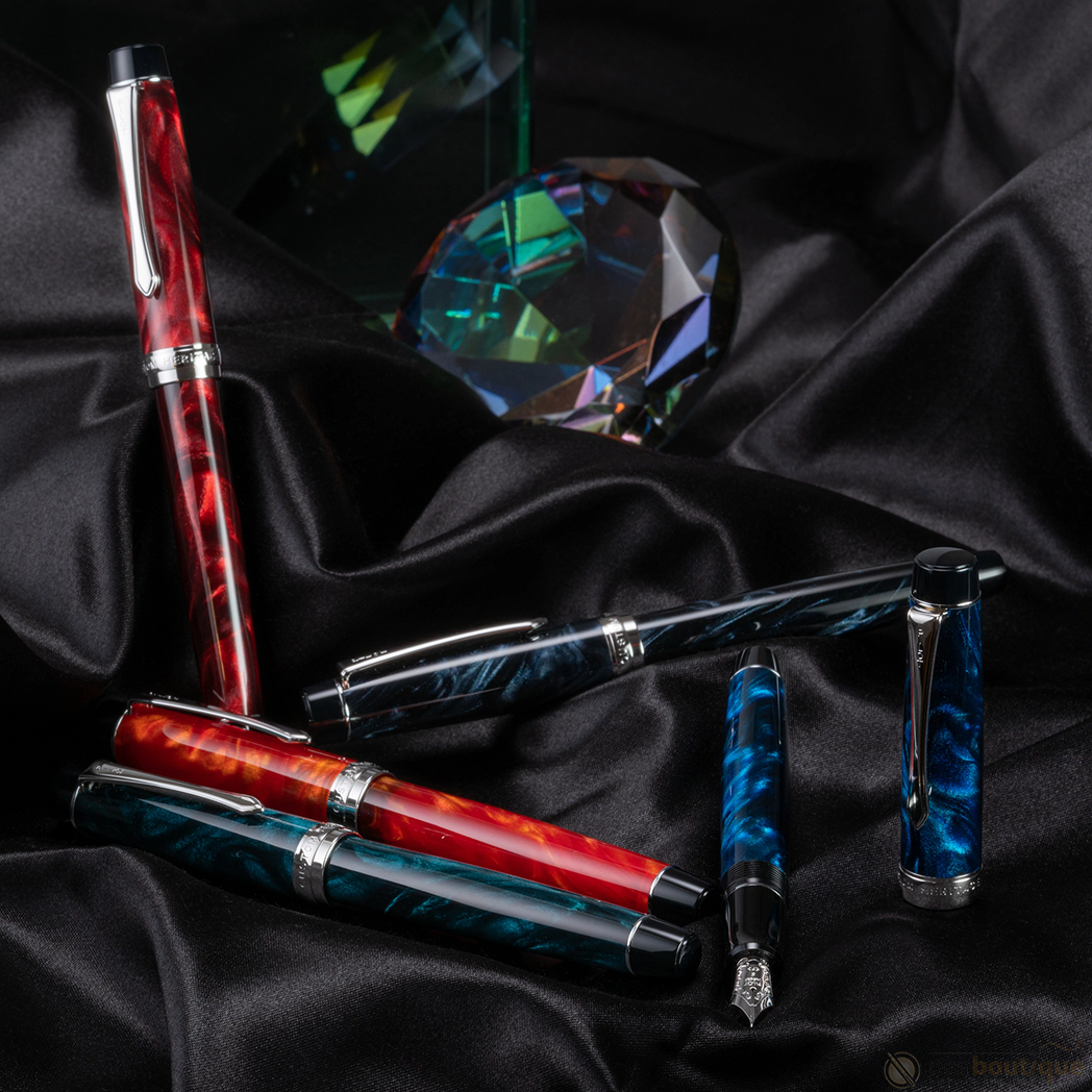 Pilot Custom Heritage SE Fountain Pen - Marble Black-Pen Boutique Ltd