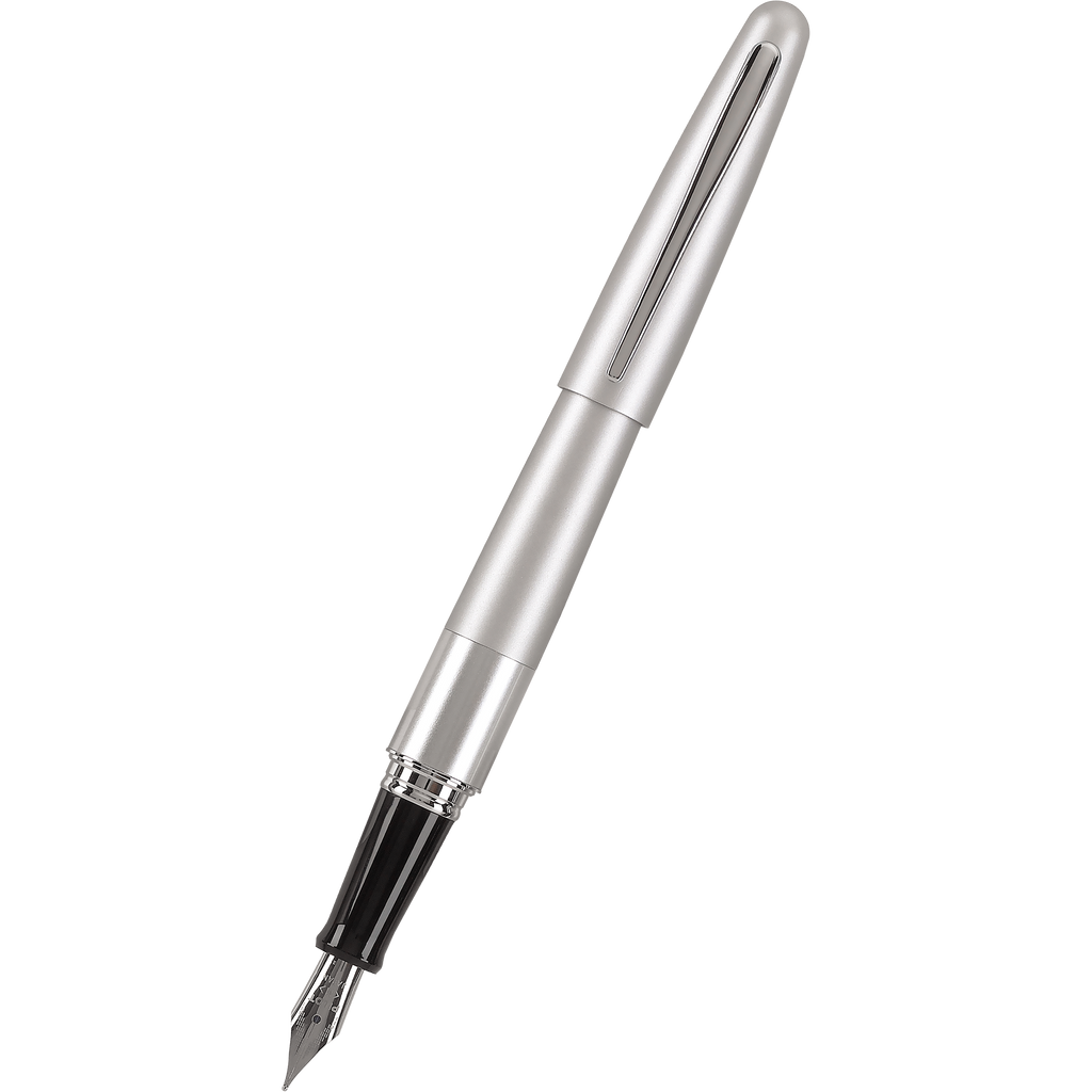 Pilot Fountain Pen - MR Collection - Plain Silver-Pen Boutique Ltd