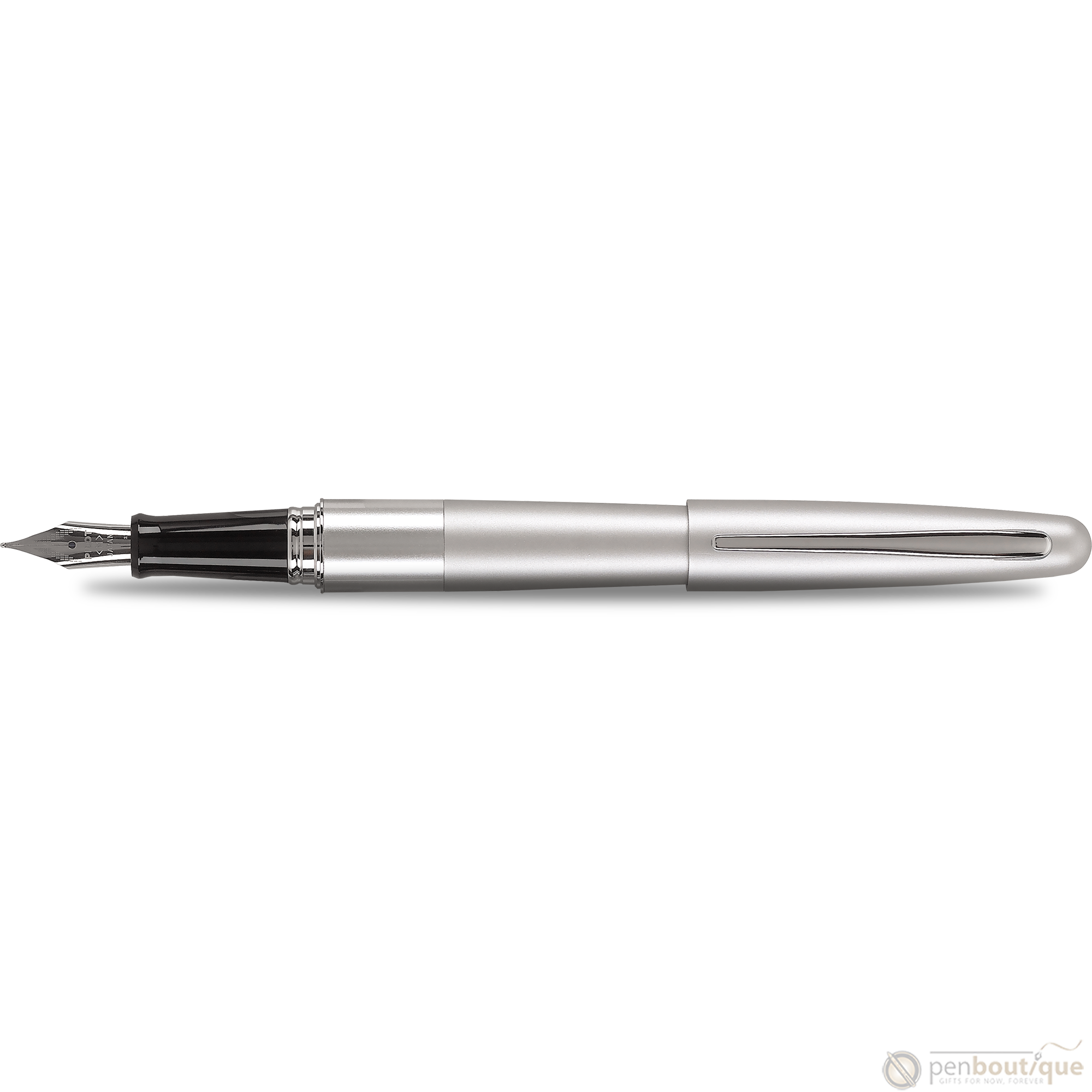 Pilot Fountain Pen - MR Collection - Plain Silver-Pen Boutique Ltd