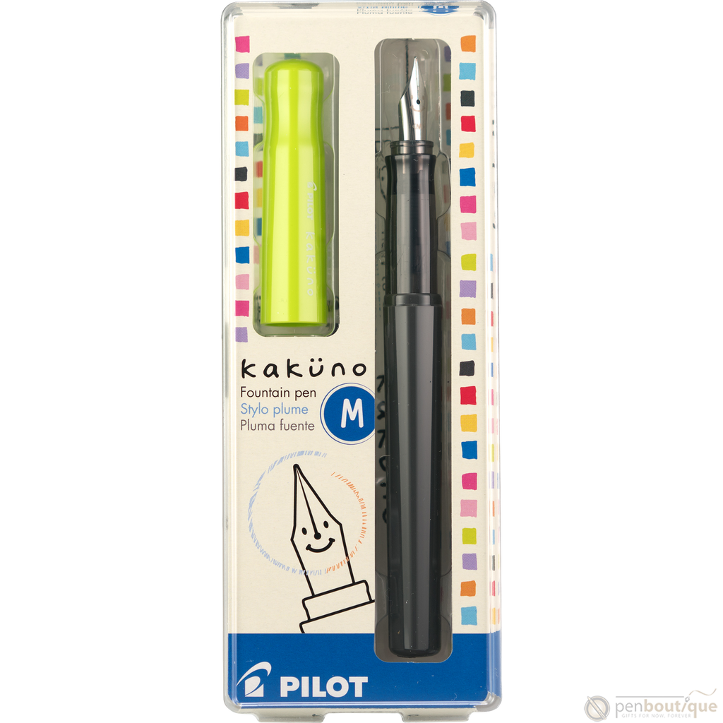 Pilot Kakuno Fountain Pen Medium Gray (Red) Pen Boutique Ltd