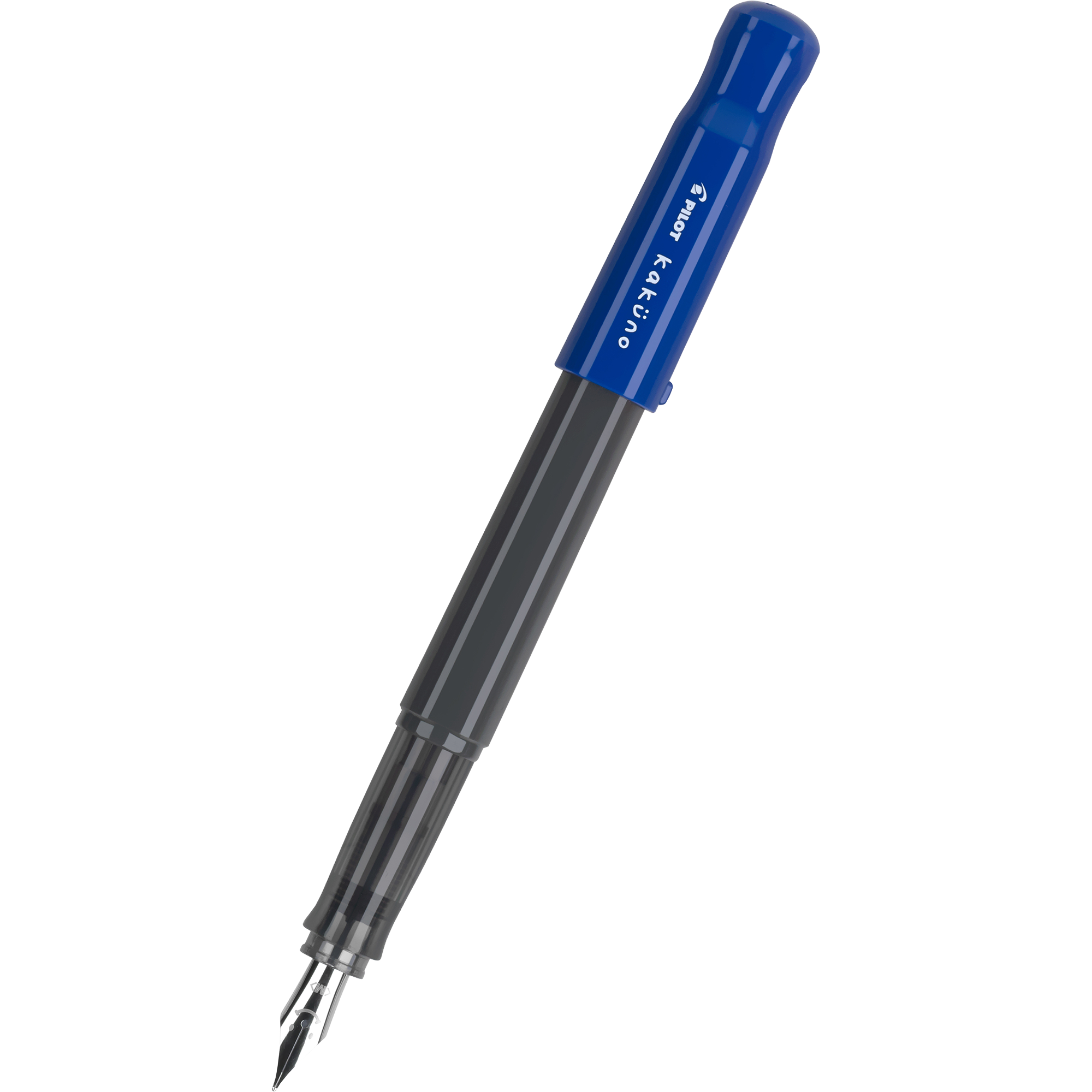 Pilot Kakuno Fountain Pen- Black Body with Dark Blue Cap- Medium