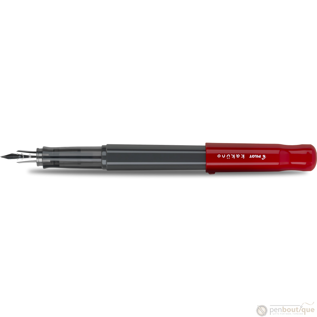 Pilot Kakuno Fountain Pen Medium Gray (Red) Pen Boutique Ltd