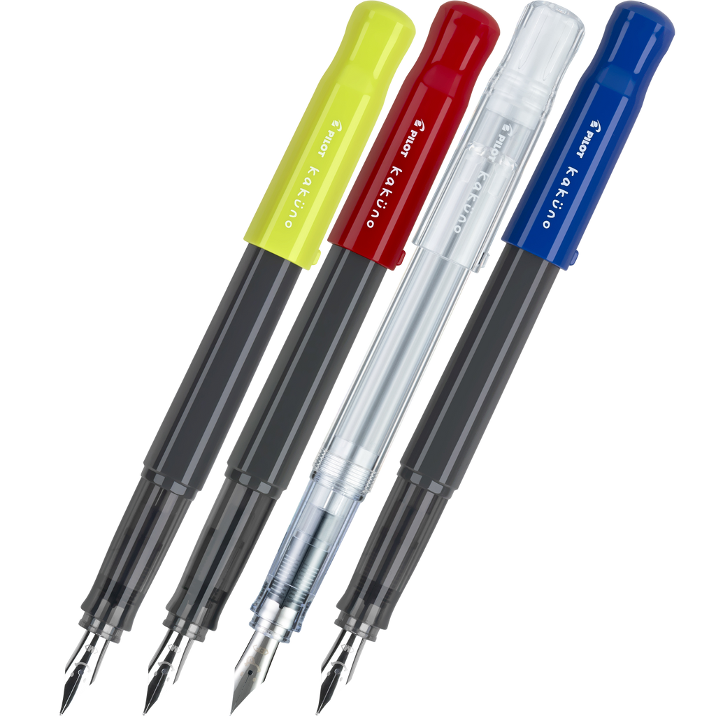 Pilot Kakuno Fountain Pen Medium Gray (Red) Pen Boutique Ltd