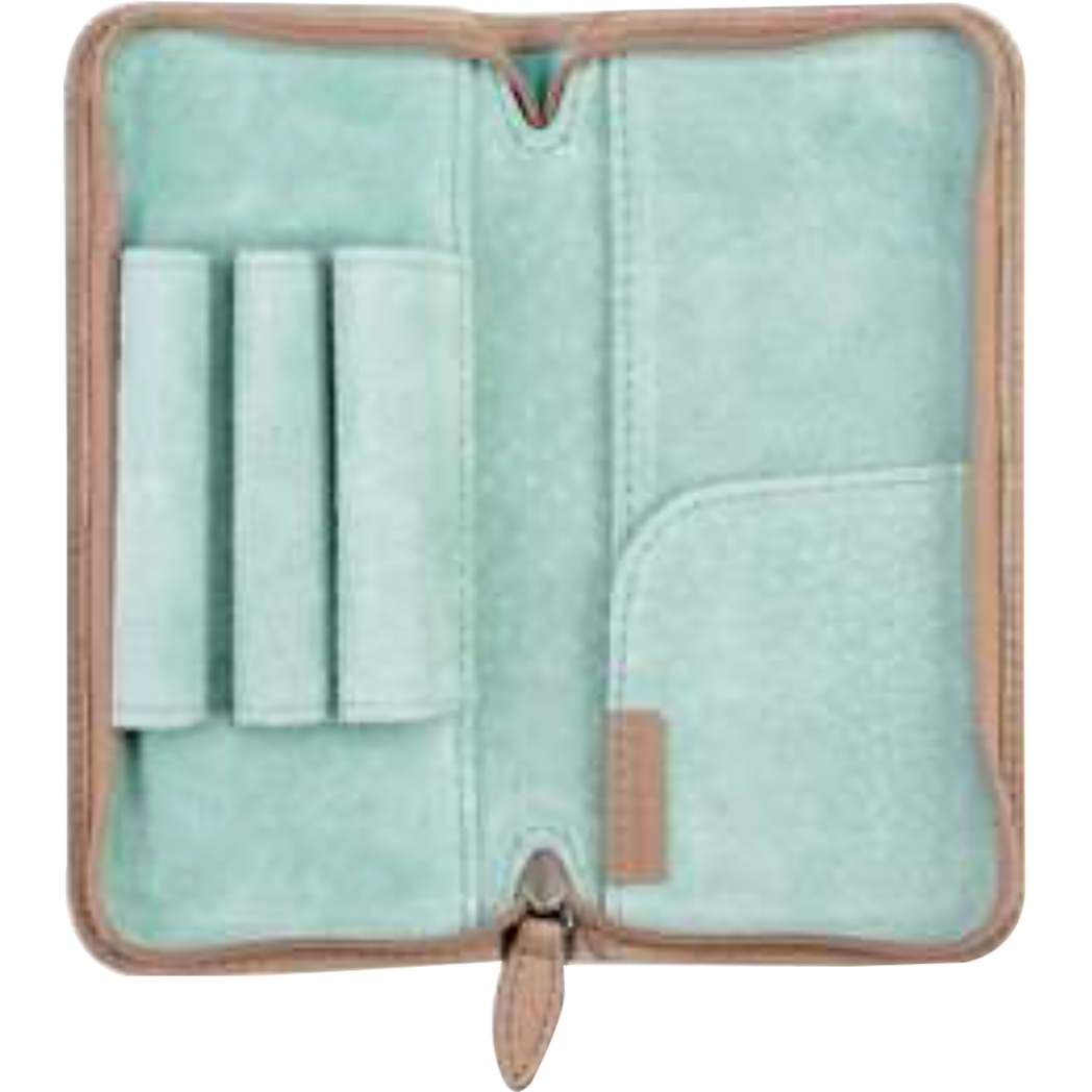Pilot Pen Sheath Pensemble Case - Beige (3 Piece Zipped)-Pen Boutique Ltd