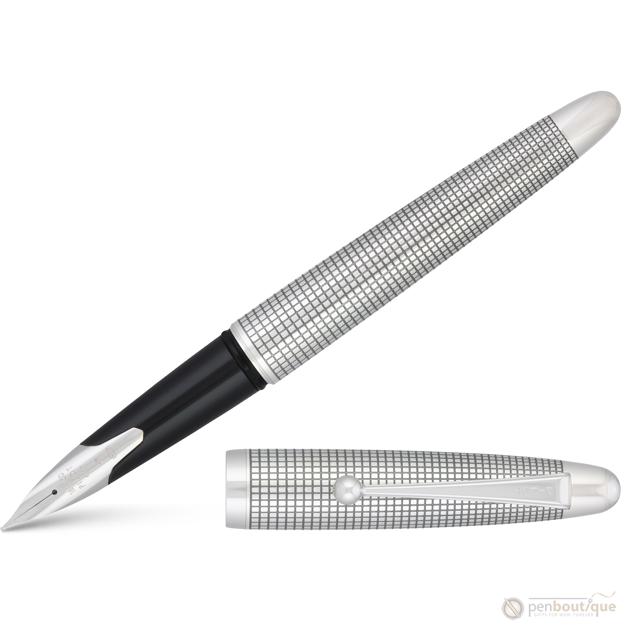 Pilot Sterling Fountain Pen - Silvern Koushi-Pen Boutique Ltd