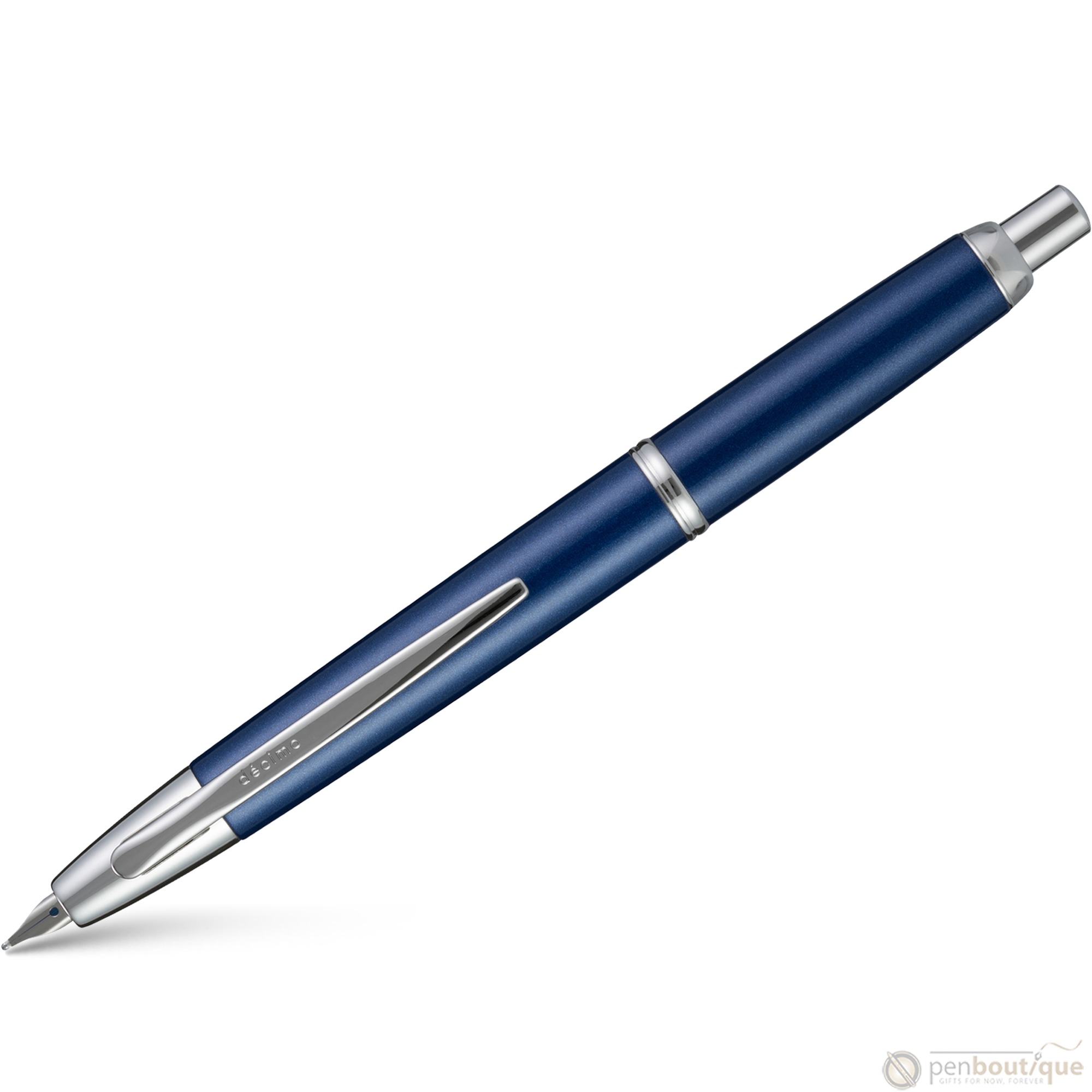 Pilot Vanishing Point Fountain Pen - Decimo Navy Blue-Pen Boutique Ltd