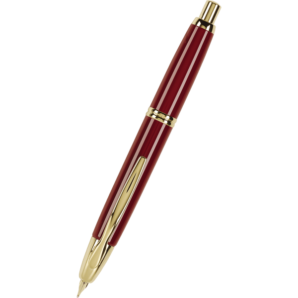 Pilot Vanishing Point Fountain Pen - Red - Gold Trim-Pen Boutique Ltd