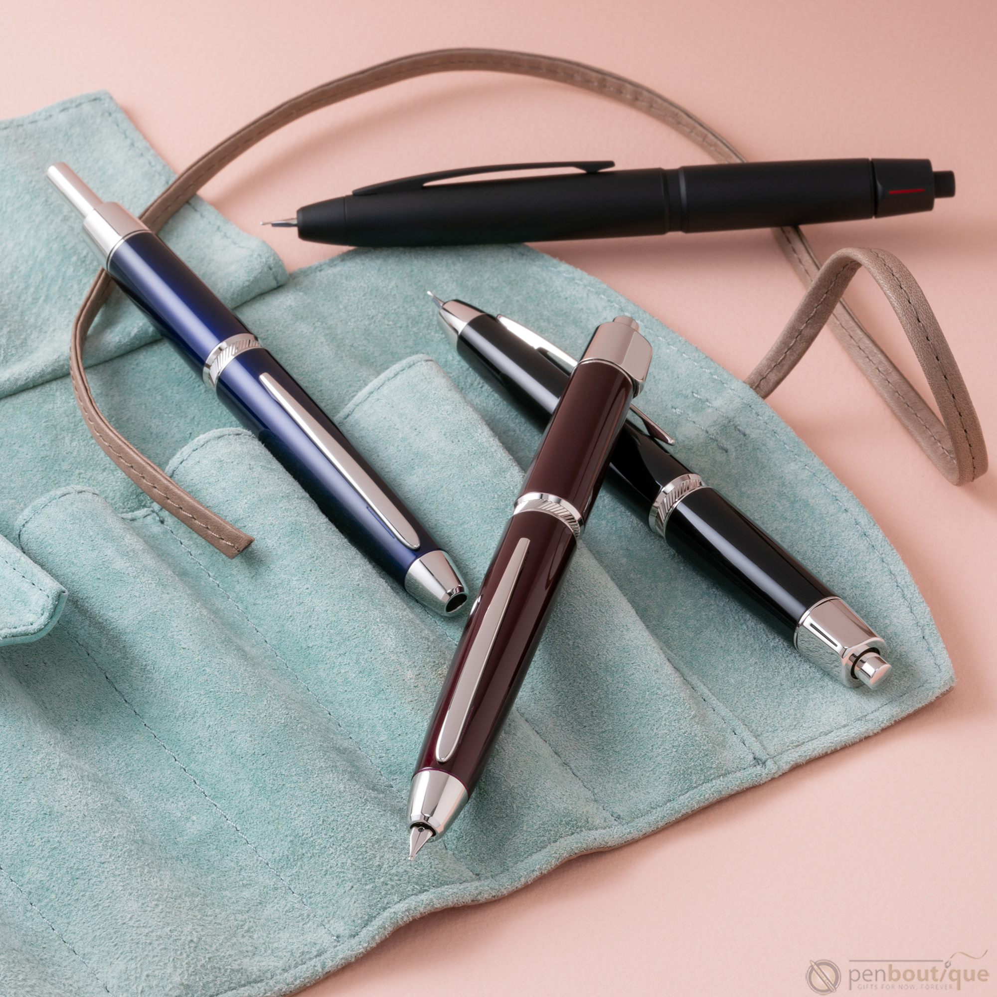 Pilot Vanishing Point LS Fountain Pen - Black - Rhodium Trim-Pen Boutique Ltd