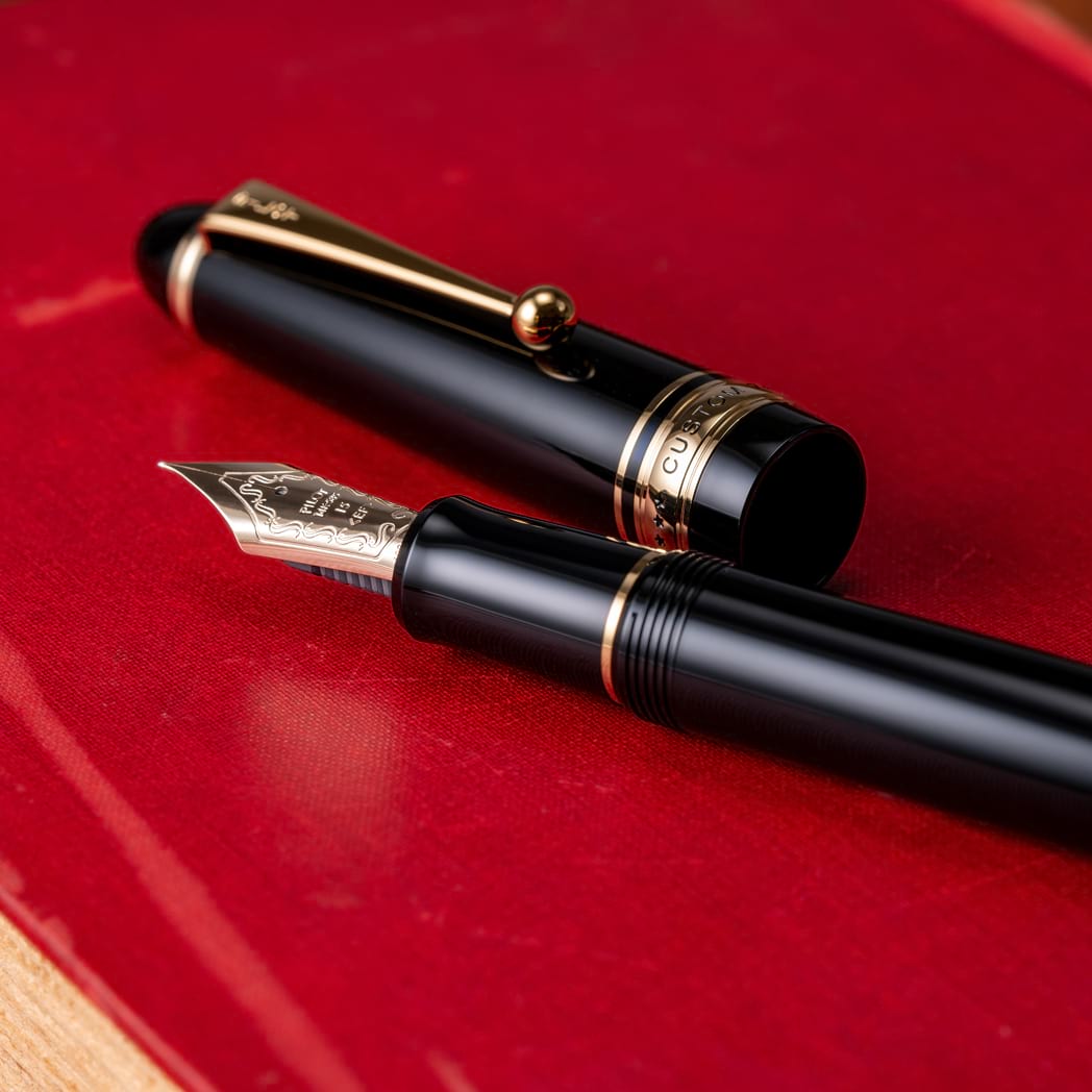Pilot Custom 743 Fountain Pen - Black-Pen Boutique Ltd