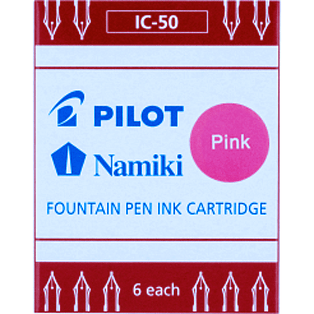 Pilot Fountain Pen Ink Cartridges - Pink