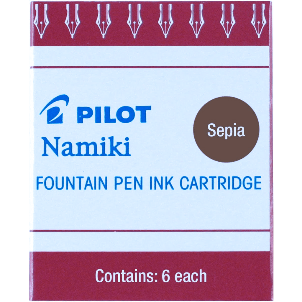 Sepia Ink Color Pilot Fountain Pen Ink Cartridges - Sepia - Pen Boutique Ltd