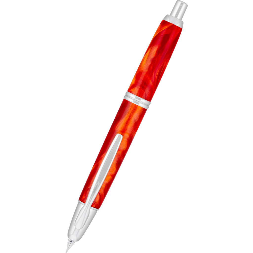 Pilot Vanishing Point SE Fountain Pen - Fiery Orange Marble-Pen Boutique Ltd
