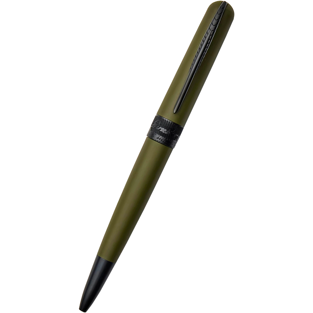 Pineider Avatar UR Ballpoint Pen - Military Green - Matte Black Trim-Pen Boutique Ltd