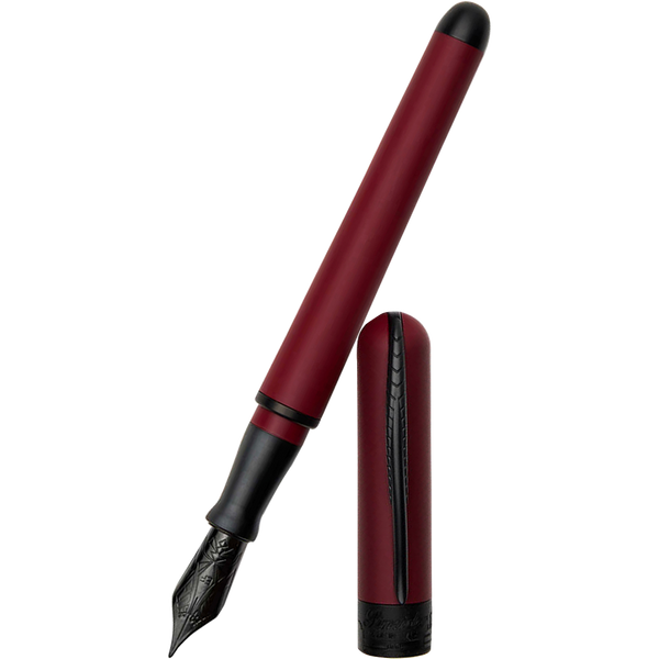 Pineider Avatar UR Fountain Pen - Cherry - Matte Black Trim-Pen Boutique Ltd