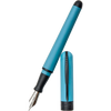 Pineider Avatar UR Fountain Pen - Ice Blue - Matte Black Trim-Pen Boutique Ltd