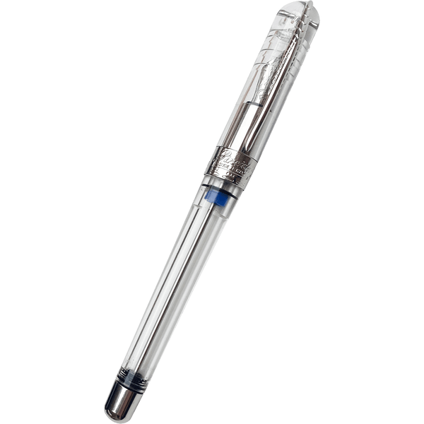 Pineider Avatar UR Traveler Fountain Pen - Twin Tank Touchdown Clear-Pen Boutique Ltd