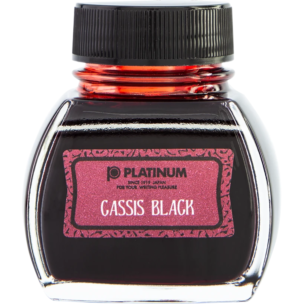 Platinum Classic Cassis Black Ink Bottle 60ml-Pen Boutique Ltd