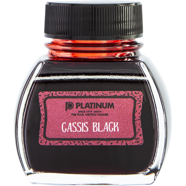 Platinum Classic Cassis Black Ink Bottle 60ml-Pen Boutique Ltd