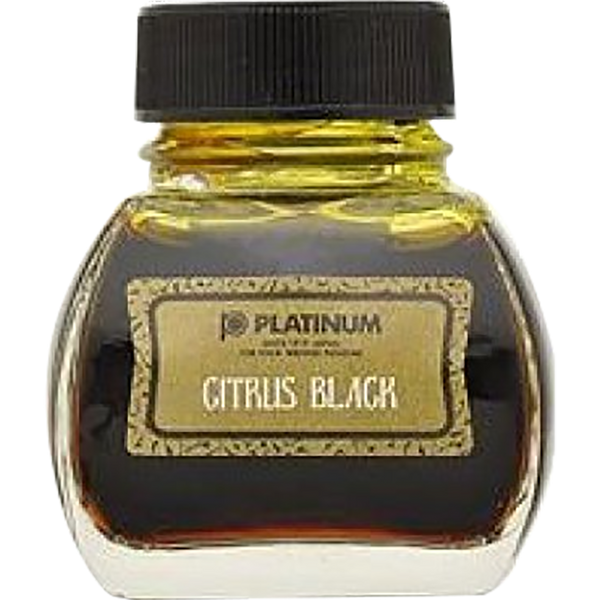 Platinum Classic Citrus Black Ink Bottle 60ml-Pen Boutique Ltd